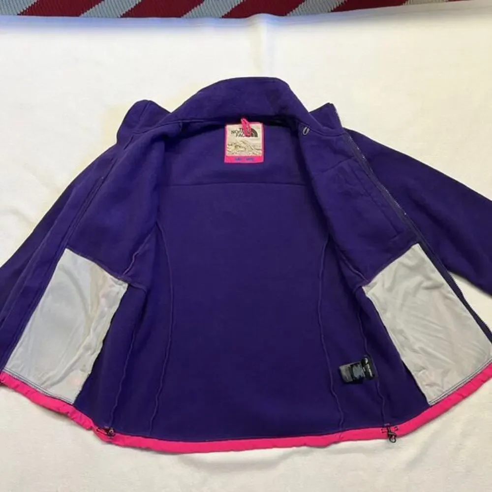 The North Face Womens Custom Denali‎ Fleece Full Zip Jacket Medium Pink & Purple - Picture 3 of 14